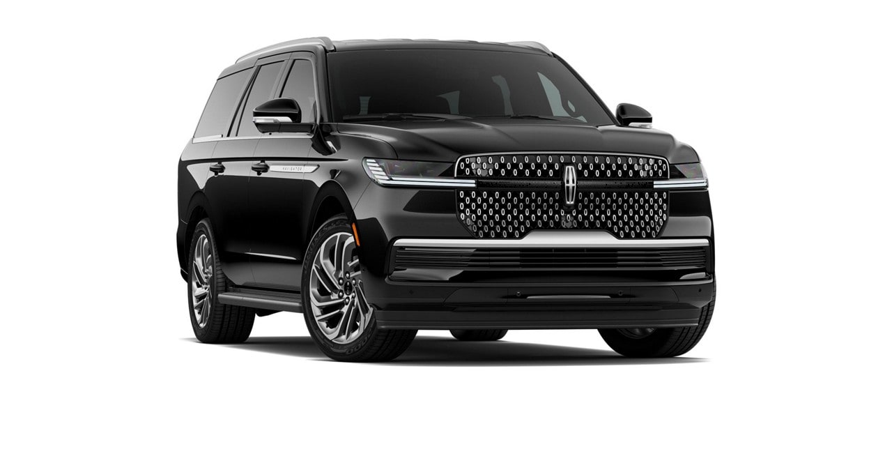 Modèle Lincoln Navigator® Première 2026 présenté en noir infini métallisé
